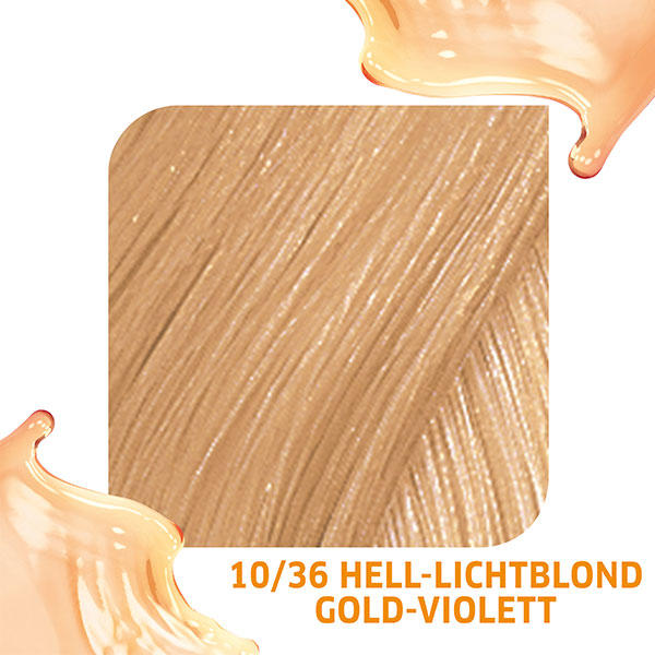 Wella Color Fresh pH 6.5 - Acid 10/36 blond clair lumineux doré violet, 75 ml - 3