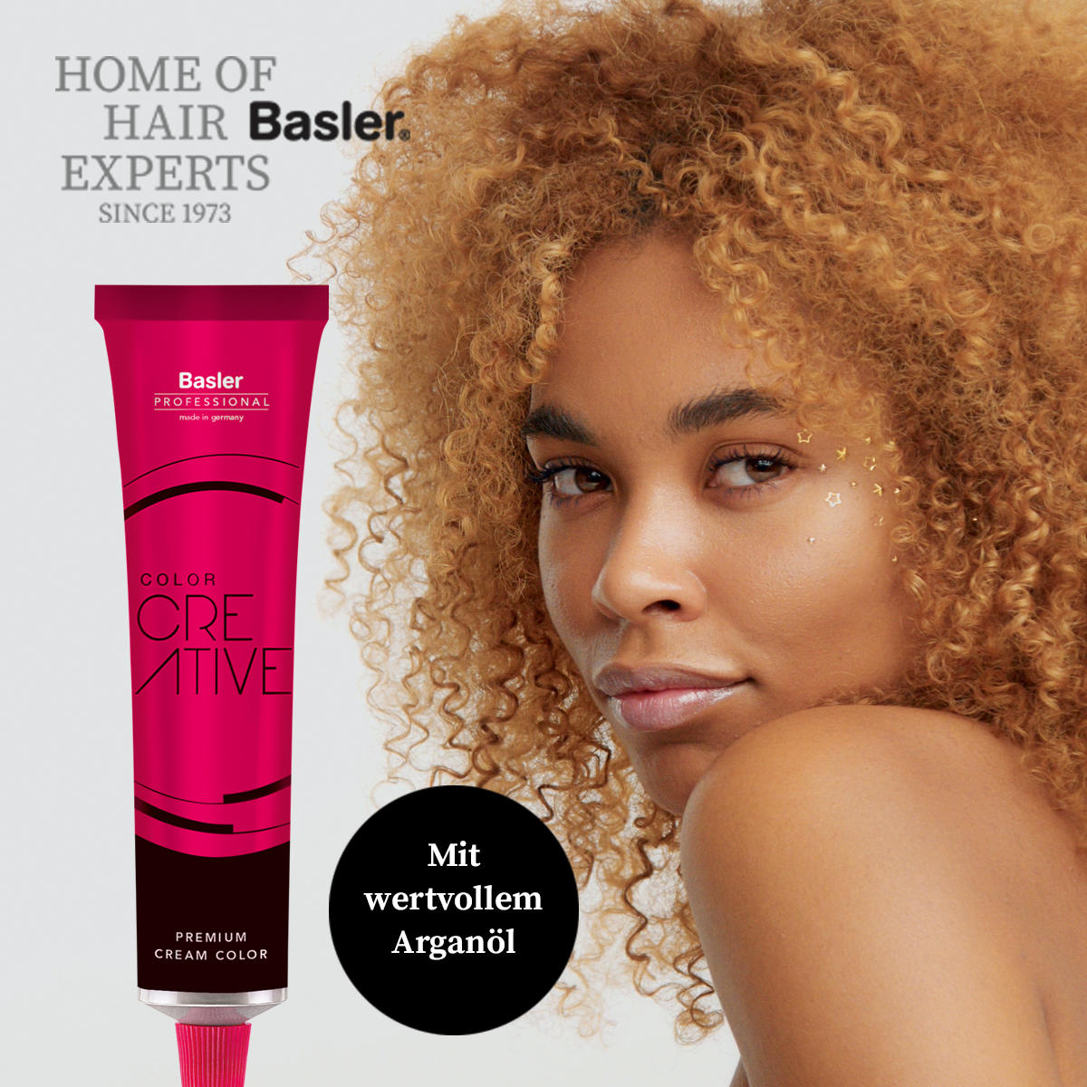 Basler Color Creative Premium Cream Color 6/4 blond foncé rouge, Tube 60 ml - 3