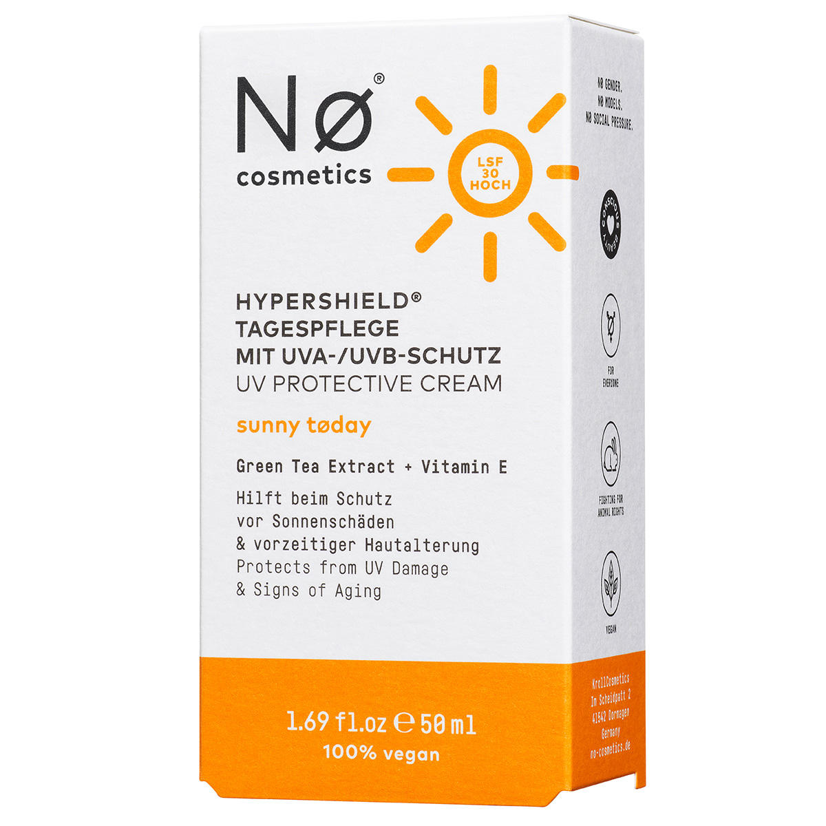 Nø Cosmetics sunny tøday Hypershield Tagespflege mit UVA-/UVB-Schutz SPF 30 50 ml - 3