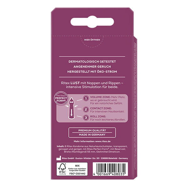 Ritex LUST Pro Packung 8 Stück - 3