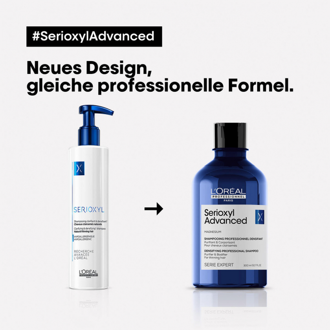 L'Oréal Professionnel Paris Serie Expert Serioxyl Advanced Anti-Hair Thinning Purifier & Bodifier Shampoo 300 ml - 3