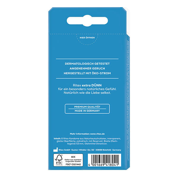 Ritex EXTRA DÜNN Pro Packung 8 Stück