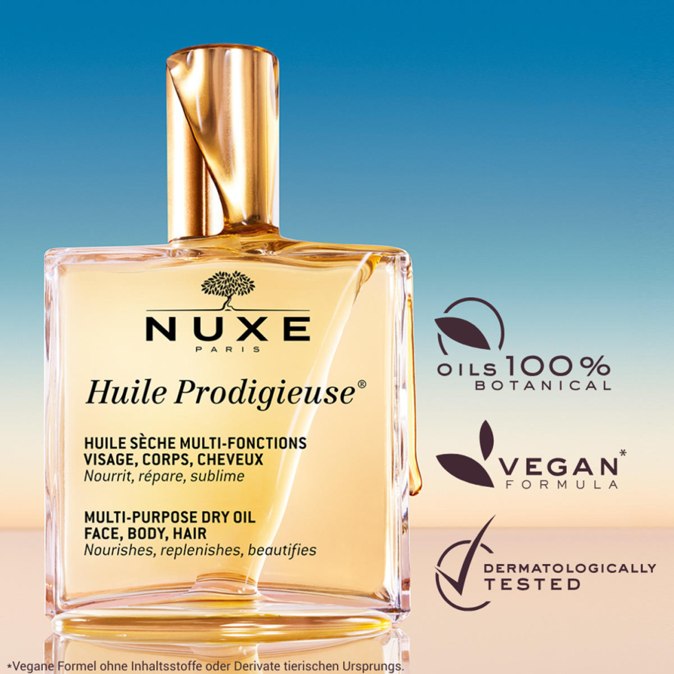 Huile Prodigieuse Nuxe – Huile Sèche Multi-usage Corps Et Cheveux, Nourrit Et Illumine, Neuve Originale
