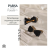 PARSA Beauty Patentspange mit Schleife Schwarz  - 4