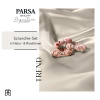 PARSA Beauty Scrunchie-Set mehrfarbig satiniert 3 Stück - 4