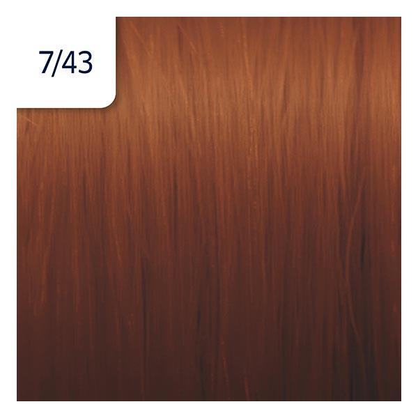 Wella Illumina Color Permanent Color Creme 7/43 Medium Blond Red-Gold Tube 60 ml - 4