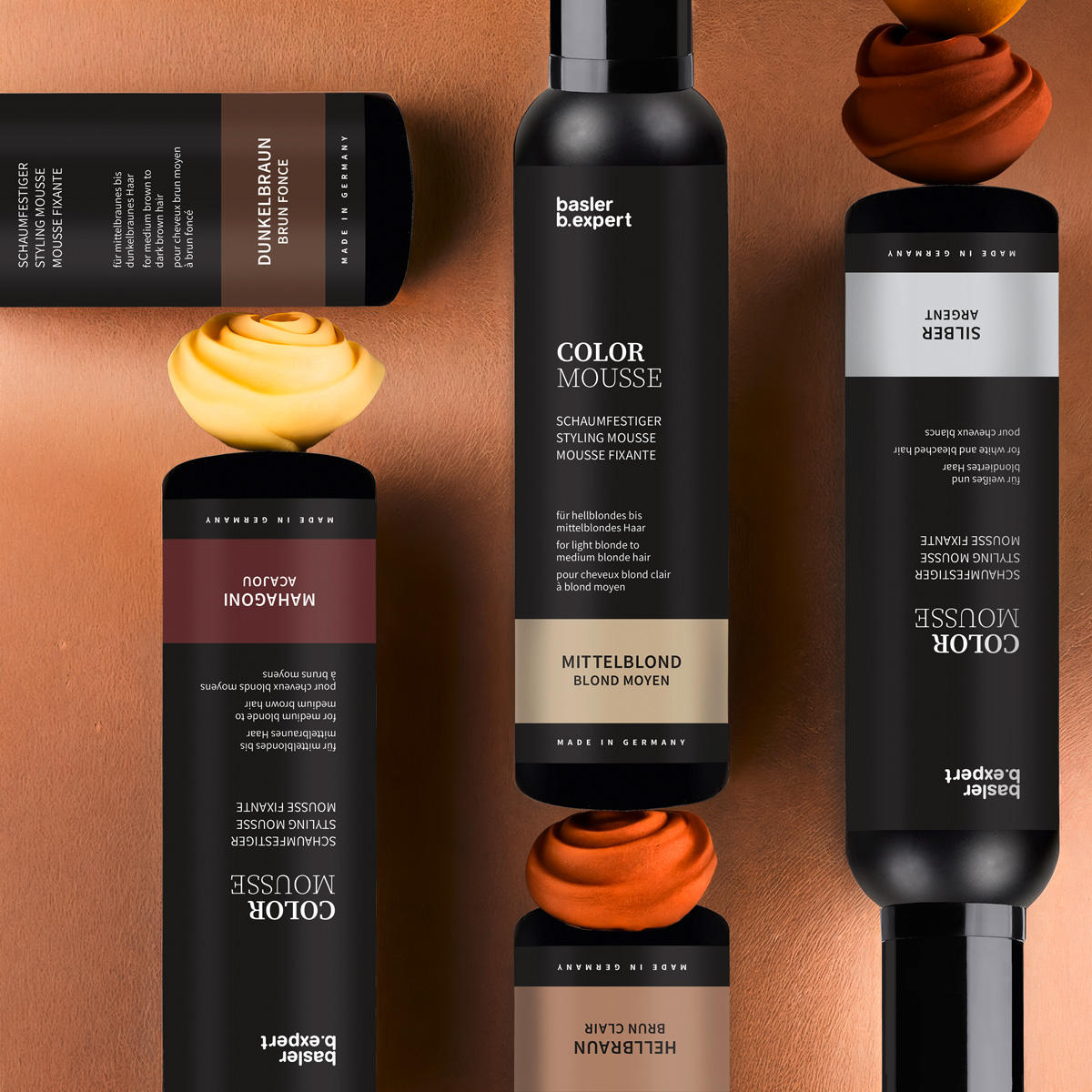 Basler Mousse de color Negro, lata de aerosol 200 ml - 4