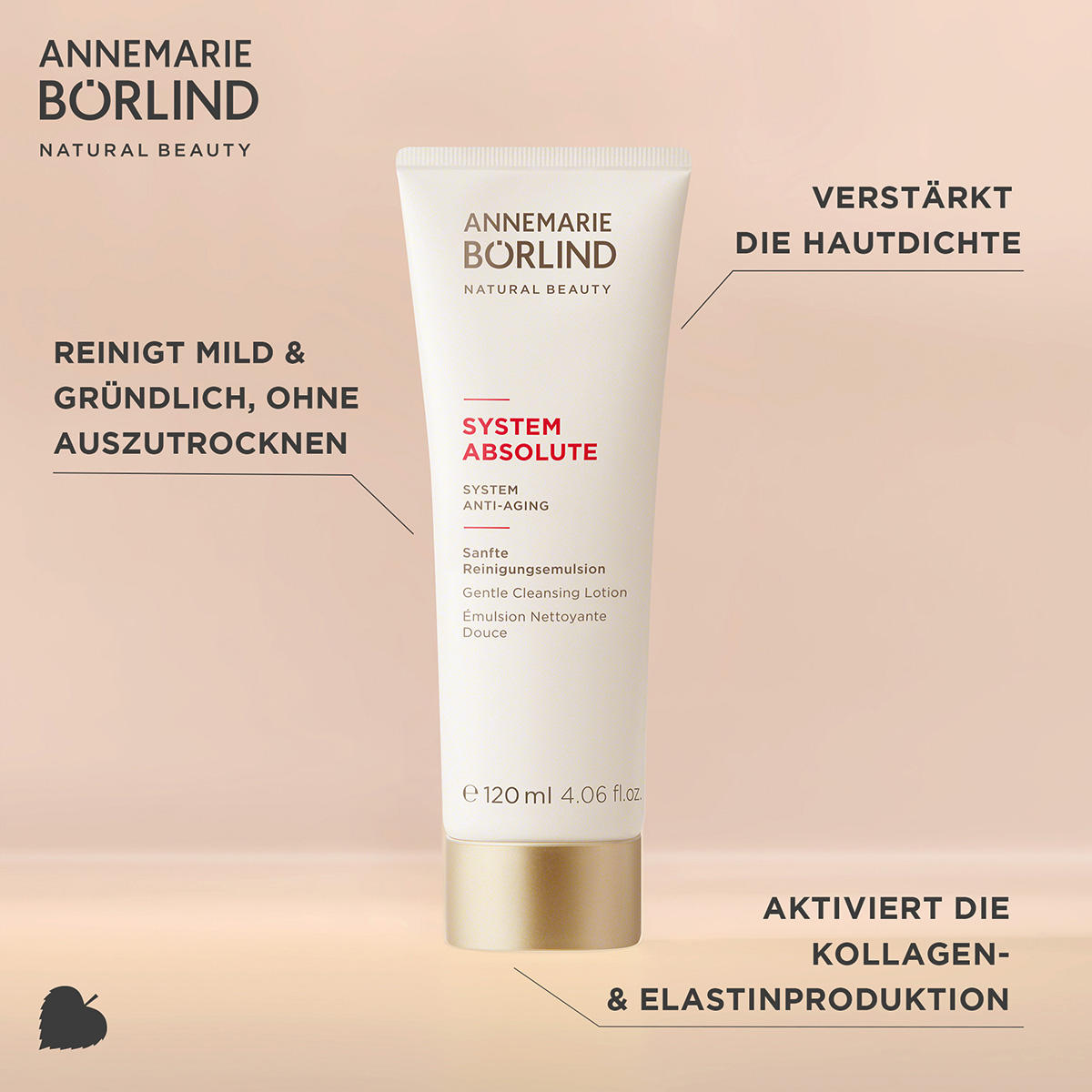 ANNEMARIE BÖRLIND SYSTEM ABSOLUTE SYSTEM ANTI-AGING Sanfte Reinigungsemulsion 120 ml - 4