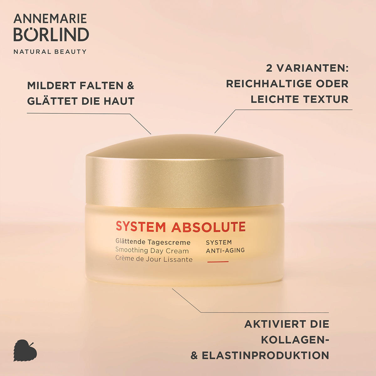 ANNEMARIE BÖRLIND SYSTEM ABSOLUTE SYSTEM ANTI-AGING Glättende Tagescreme 50 ml - 4