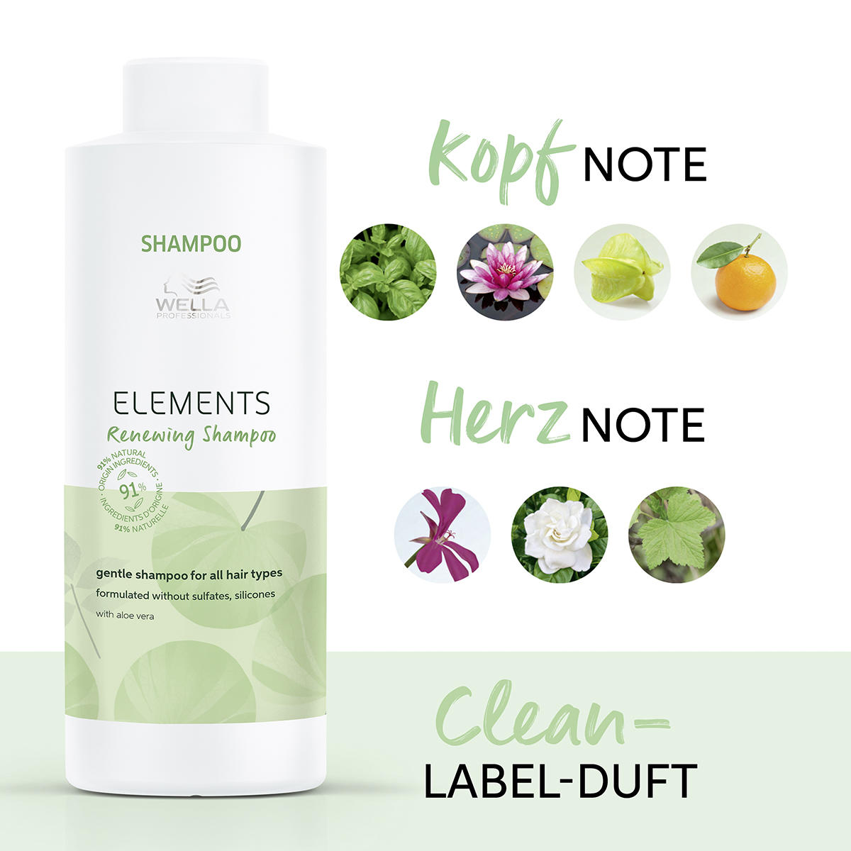 Wella Elements Renewing Shampoo 1 Liter - 4