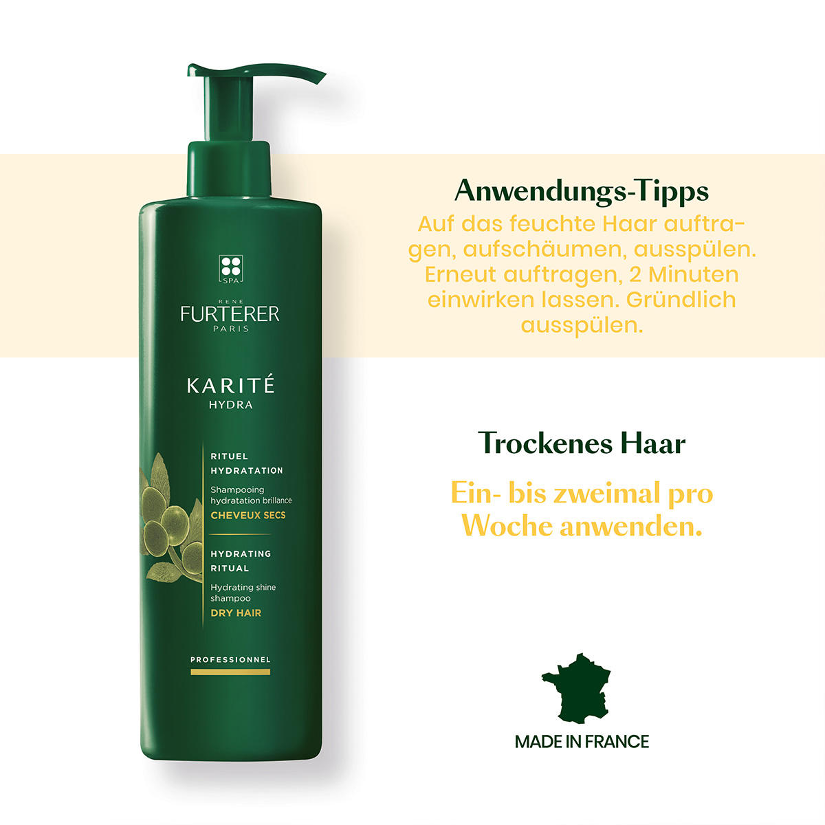 René Furterer Karité Hydra Moisturizing shampoo 600 ml - 4
