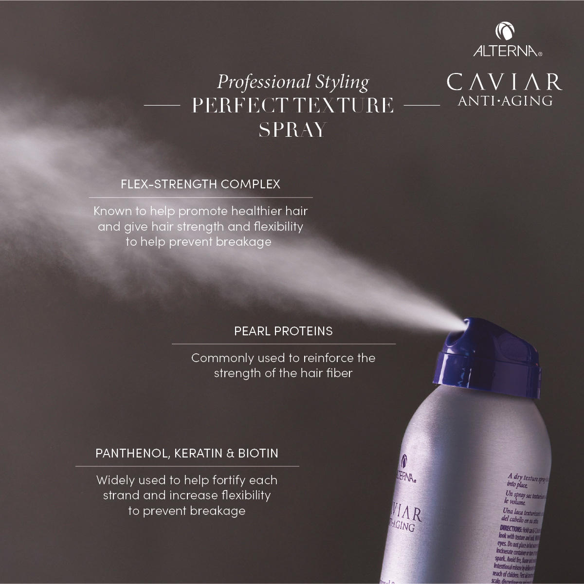 Alterna Caviar Anti-Aging Professional Styling Perfect Texture Spray 184 g - 4
