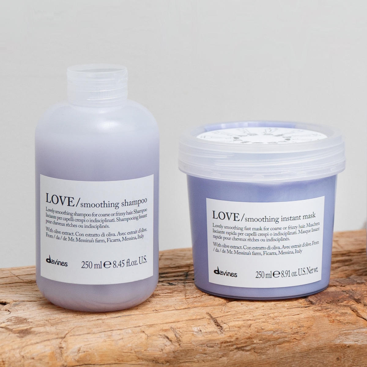 Davines Essential Haircare Love Smooth Set (Shampoo 250 ml + Conditioner 250 ml)  - 4