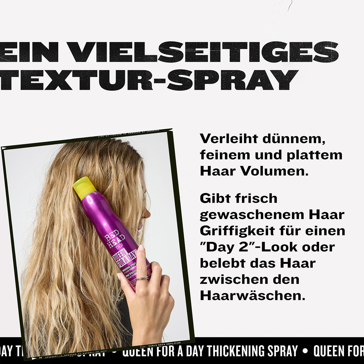 TIGI BED HEAD Queen For A Day Thickening Spray 311 ml - 4