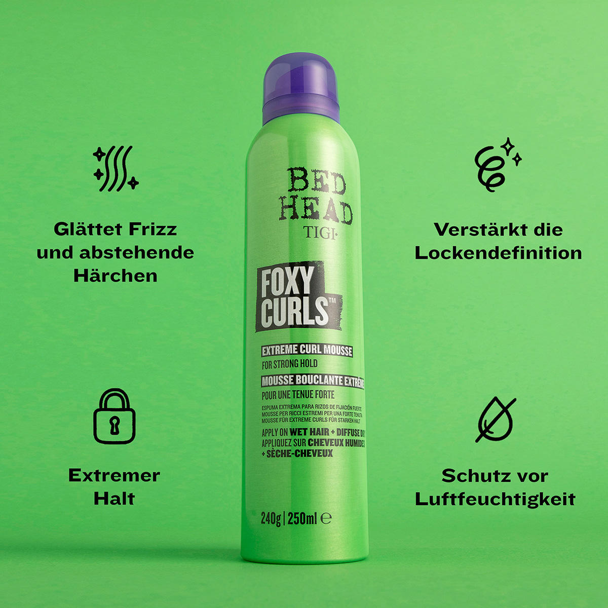 TIGI BED HEAD Foxy Curls Mousse starker Halt 250 ml - 4