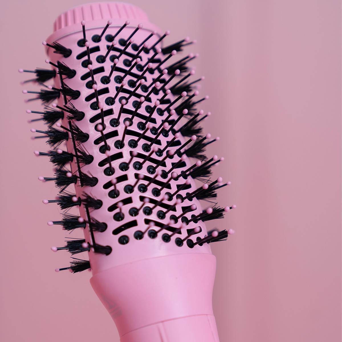 Mermade Hair Cepillo de secado Cepillo de aire caliente rosa  - 4