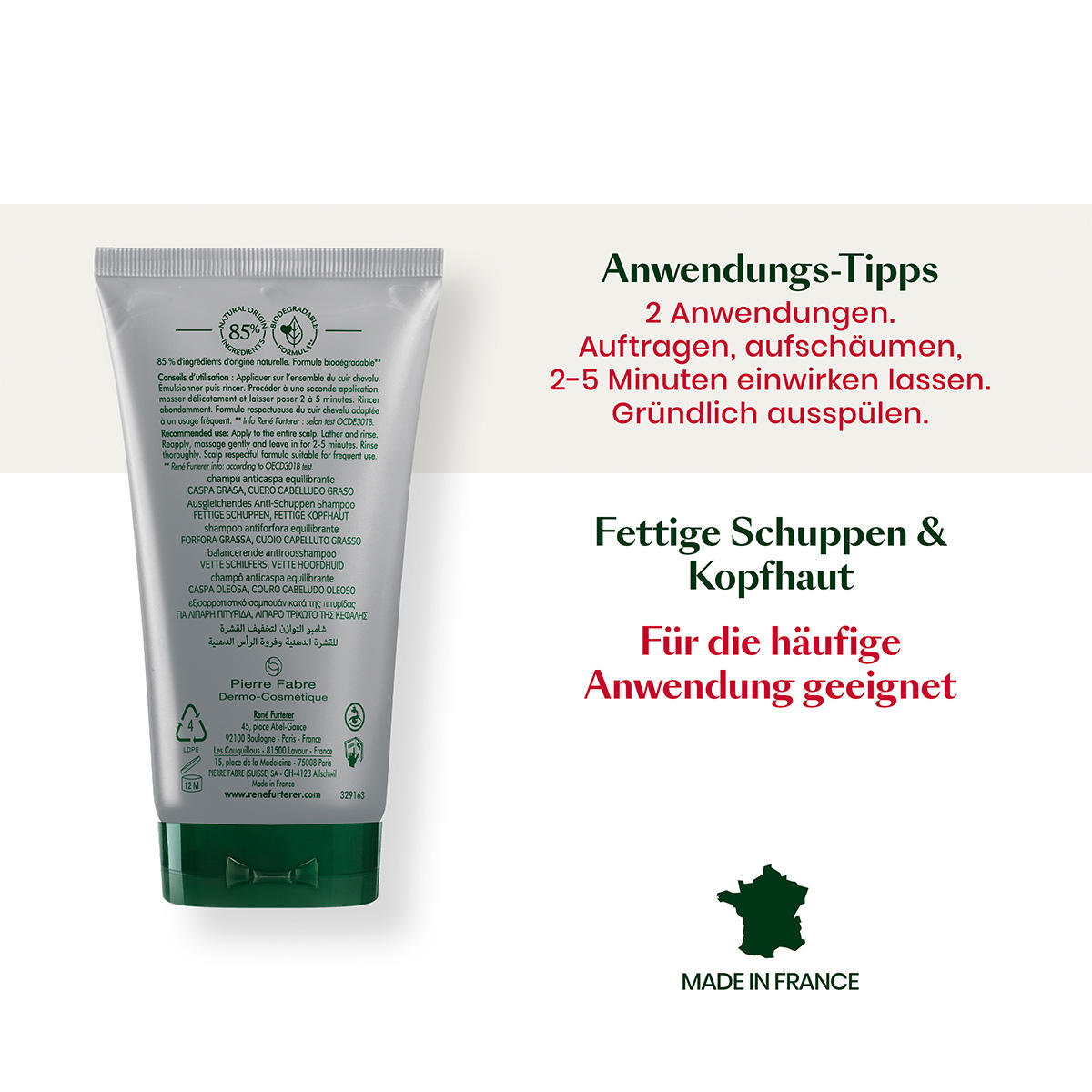 René Furterer Neopur Ausgleichendes Anti-Schuppen Shampoo für fettige Kopfhaut 150 ml - 4