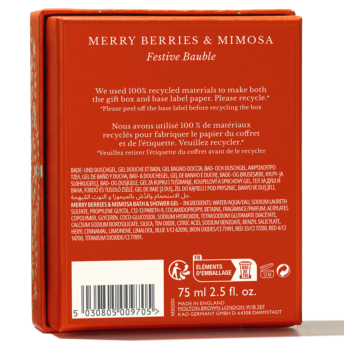 MOLTON BROWN Merry Berries & Mimosa Festive Bauble 75 ml - 4