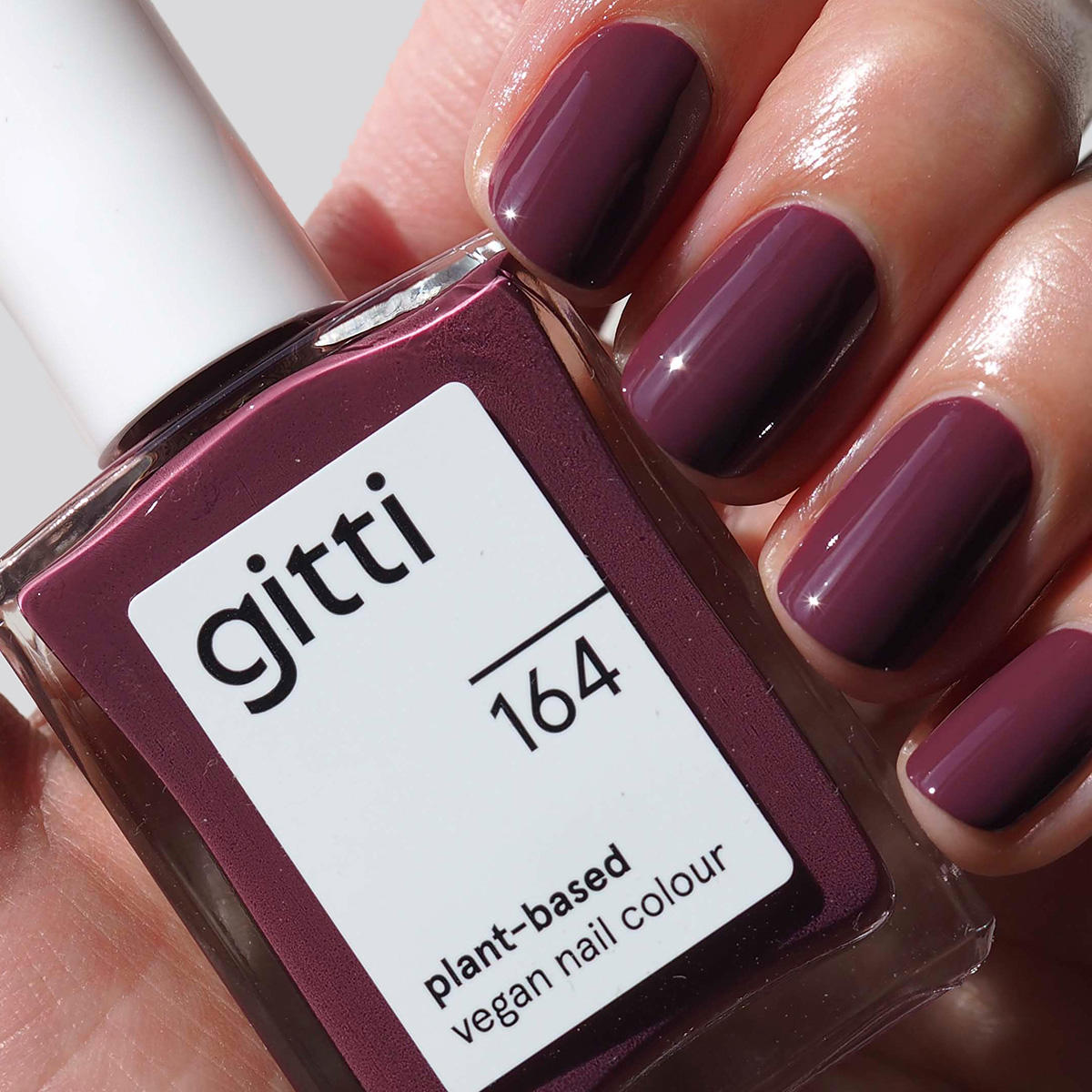 gitti no. 164 Nail Polish Purple Red 15 ml - 4