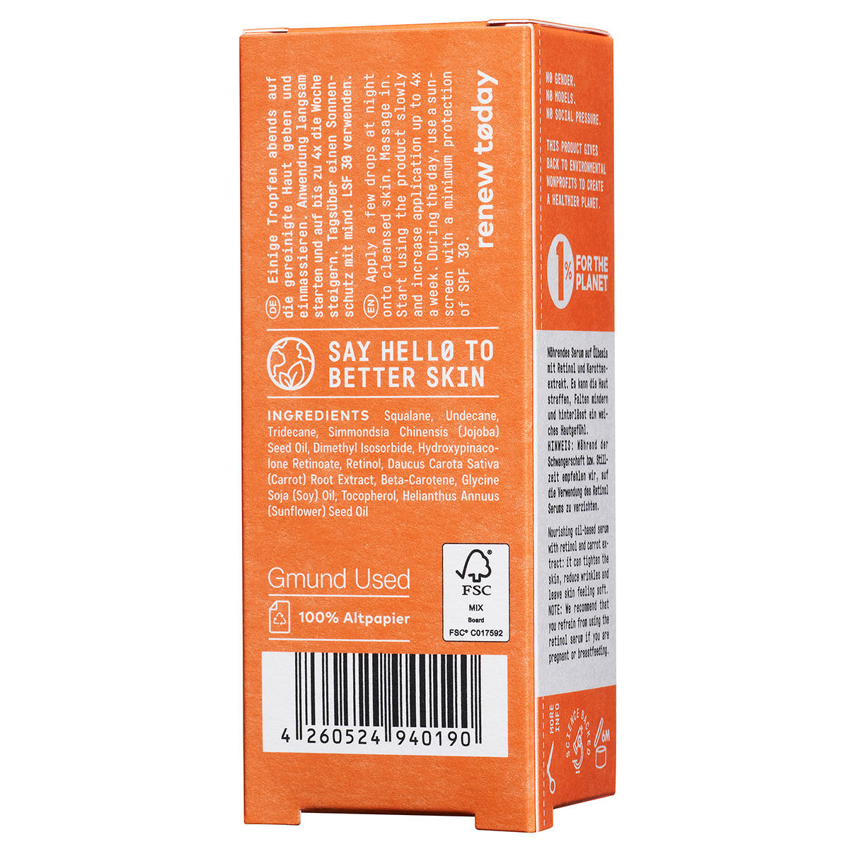 Nø Cosmetics renew tøday Retinol Serum 20 ml - 4