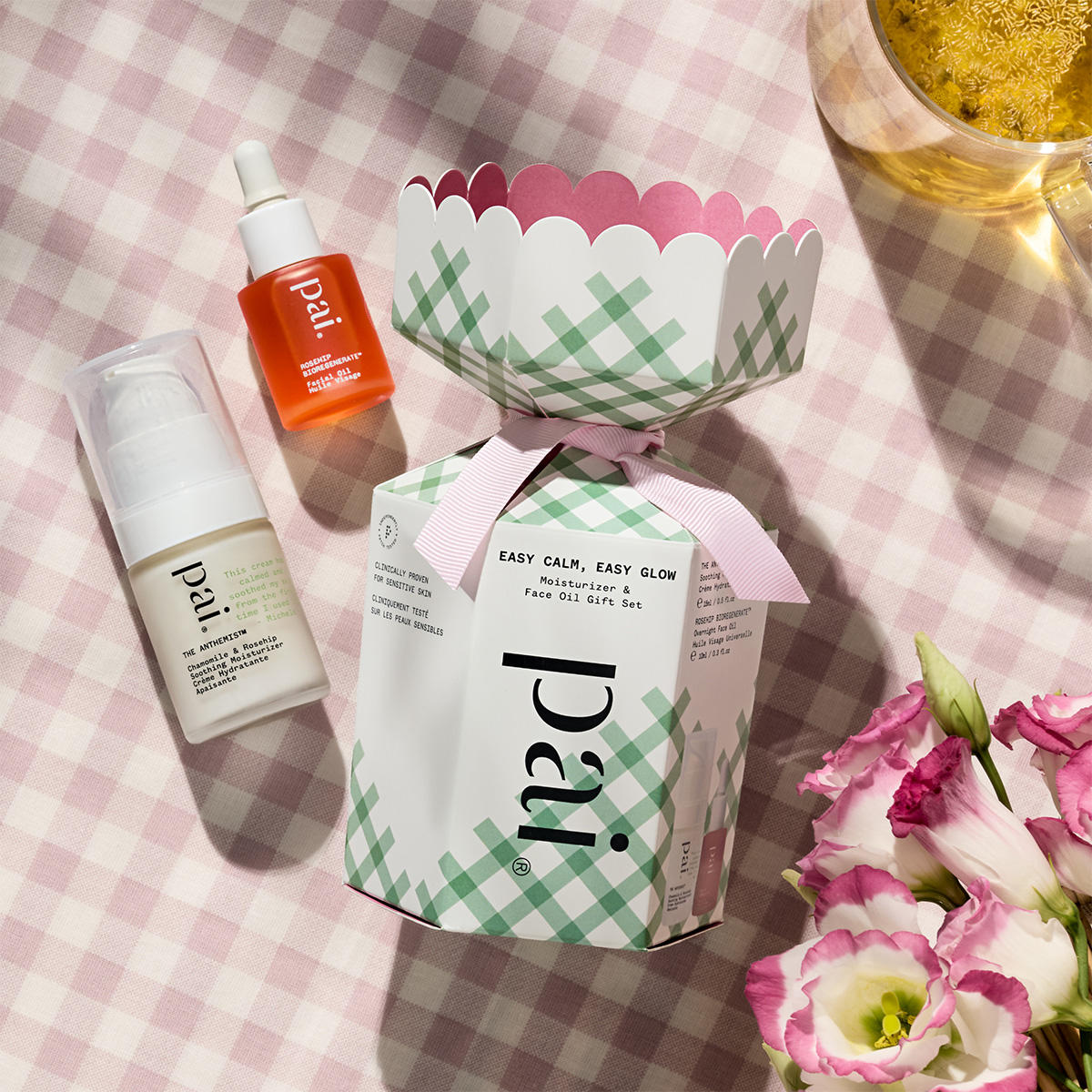 Pai Easy Calm, Easy Glow Moisturizer & Face Oil Gift Set  - 4