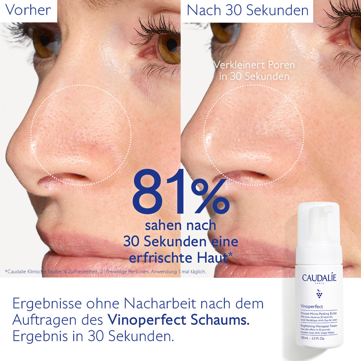 CAUDALIE Vinoperfect Micro-peeling schuim 50 ml - 4