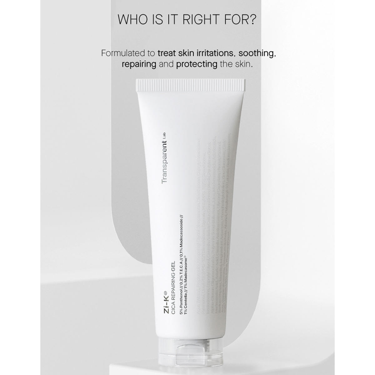 Transparent Lab Zi-K CICA Reparing Gel 100 ml - 4