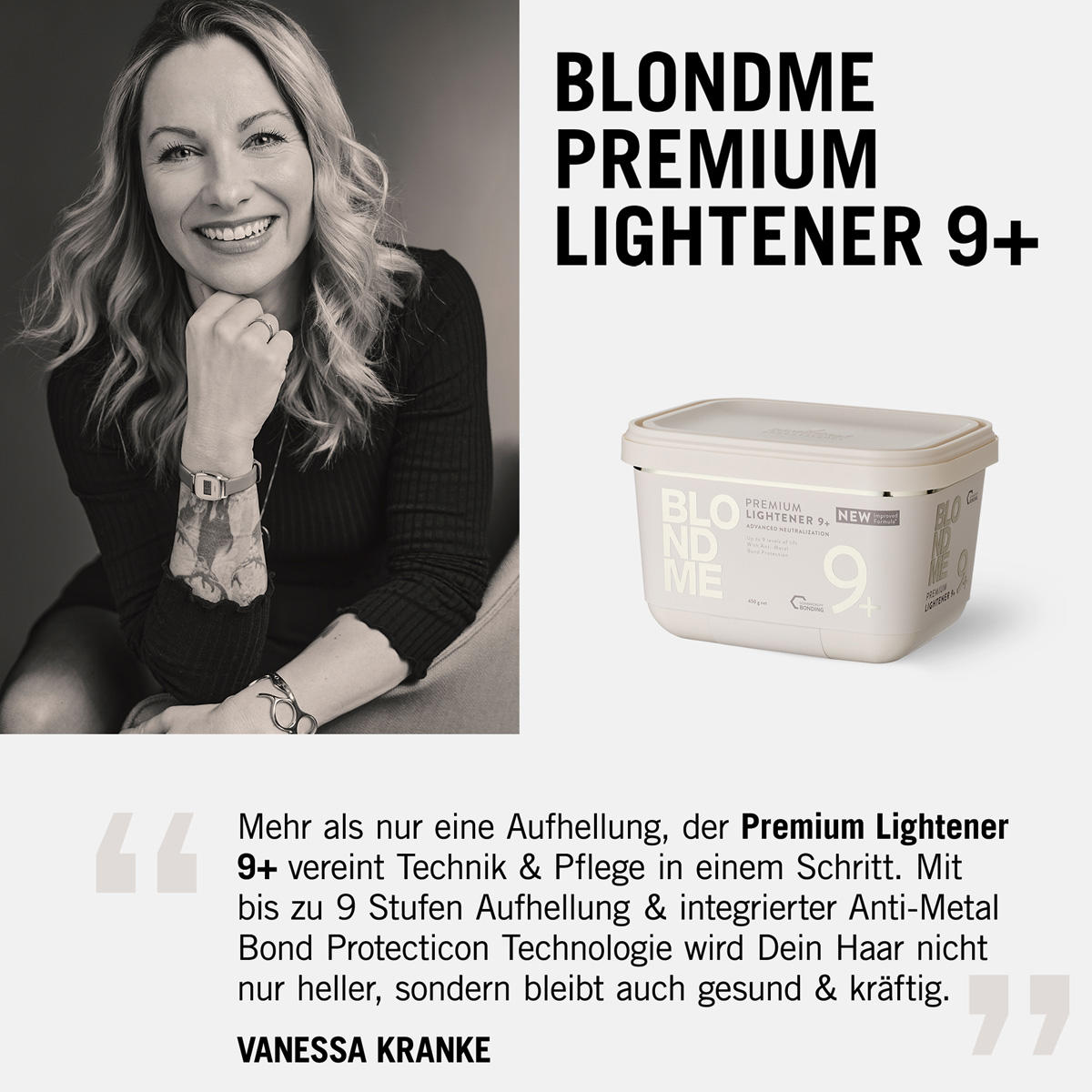 Schwarzkopf Professional BLONDME Premium Lightener 9+ 450 g - 4