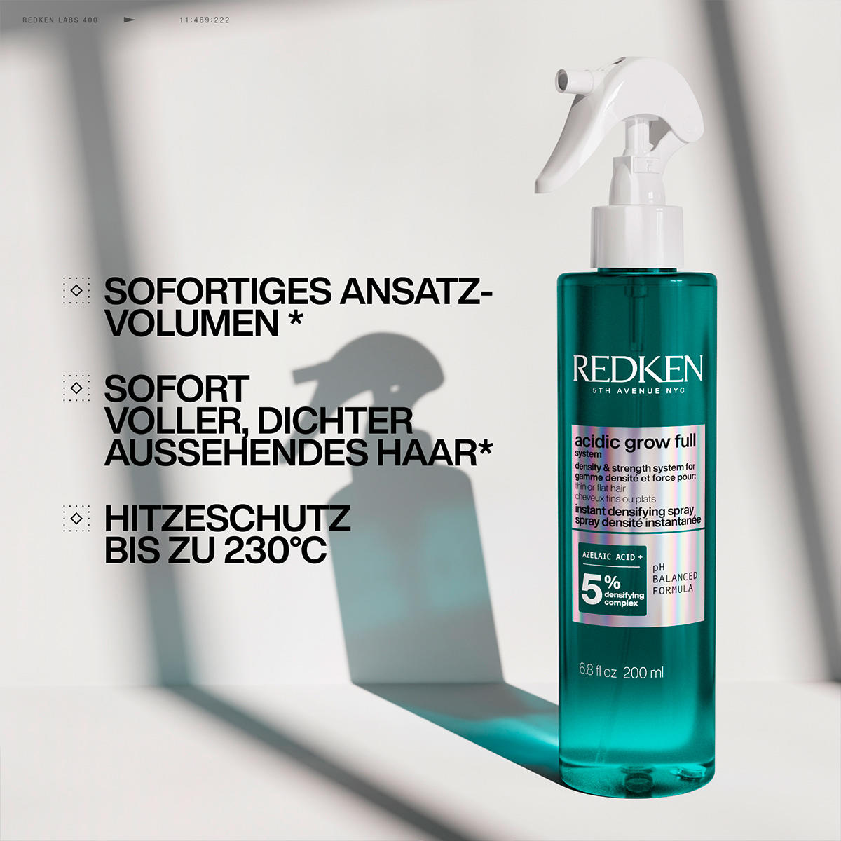 Redken acidic grow full system Instant Densifying Spray 200 ml - 4