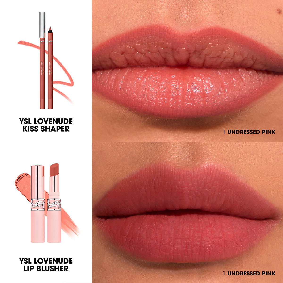 Yves Saint Laurent Lovenude Lip Blusher 01 Undressed Pink - 4