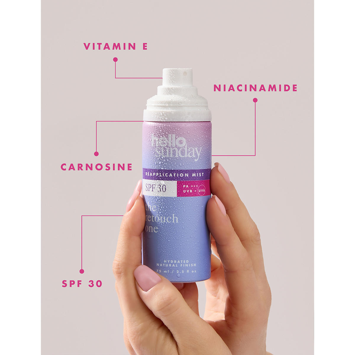 hello sunday the retouch one Reapplication Mist SPF 30 75 ml - 4