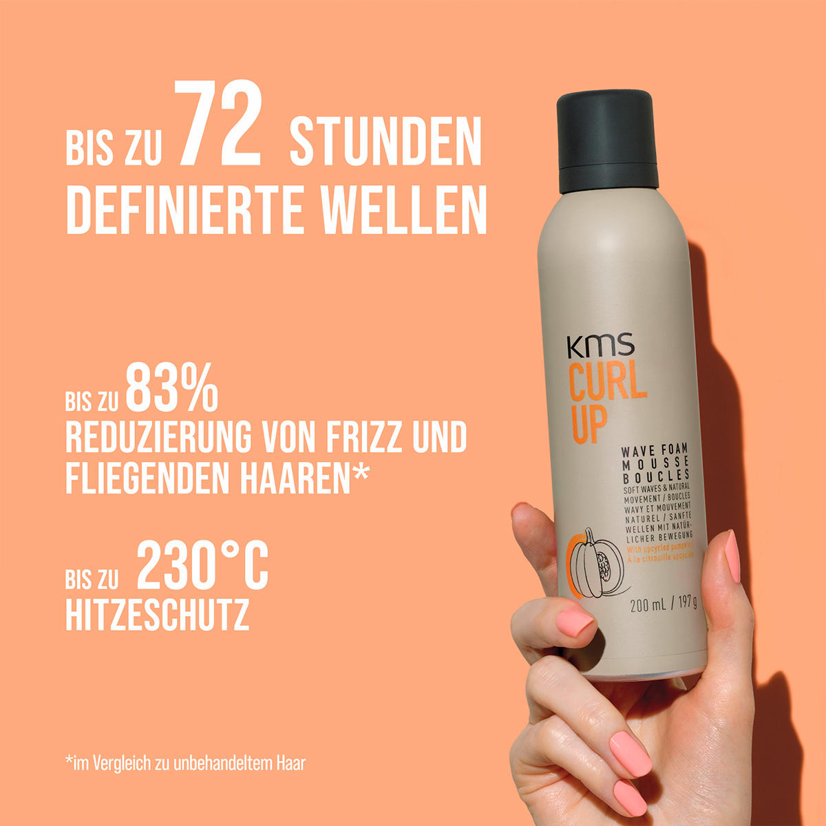 KMS CURLUP Wave Foam 200 ml - 4