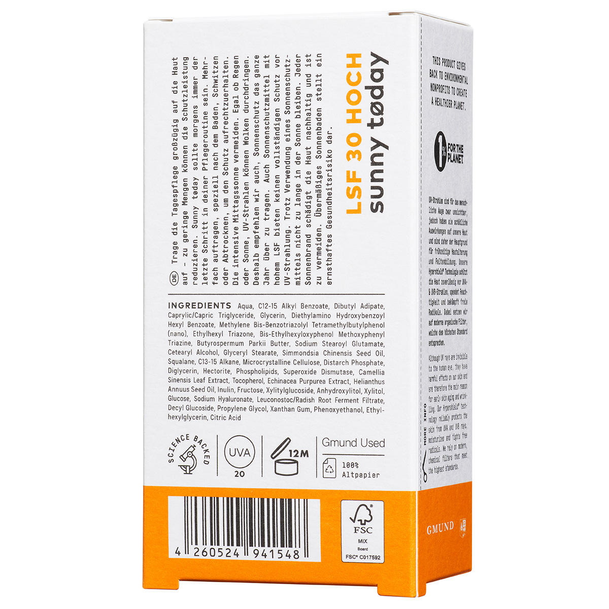 Nø Cosmetics sunny tøday Hypershield Tagespflege mit UVA-/UVB-Schutz SPF 30 50 ml - 4