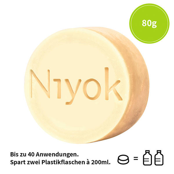 Niyok 2 in 1 feste Dusche + Pflege - Green touch 80 g - 5
