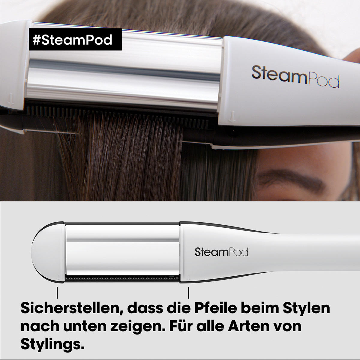 L'Oréal Professionnel, Steampod 4, Plancha de Pelo Profesional con  tecnología a vapor, Moldeador todo en uno, Para todo tipo de cabello, Color  Blanco : : Belleza