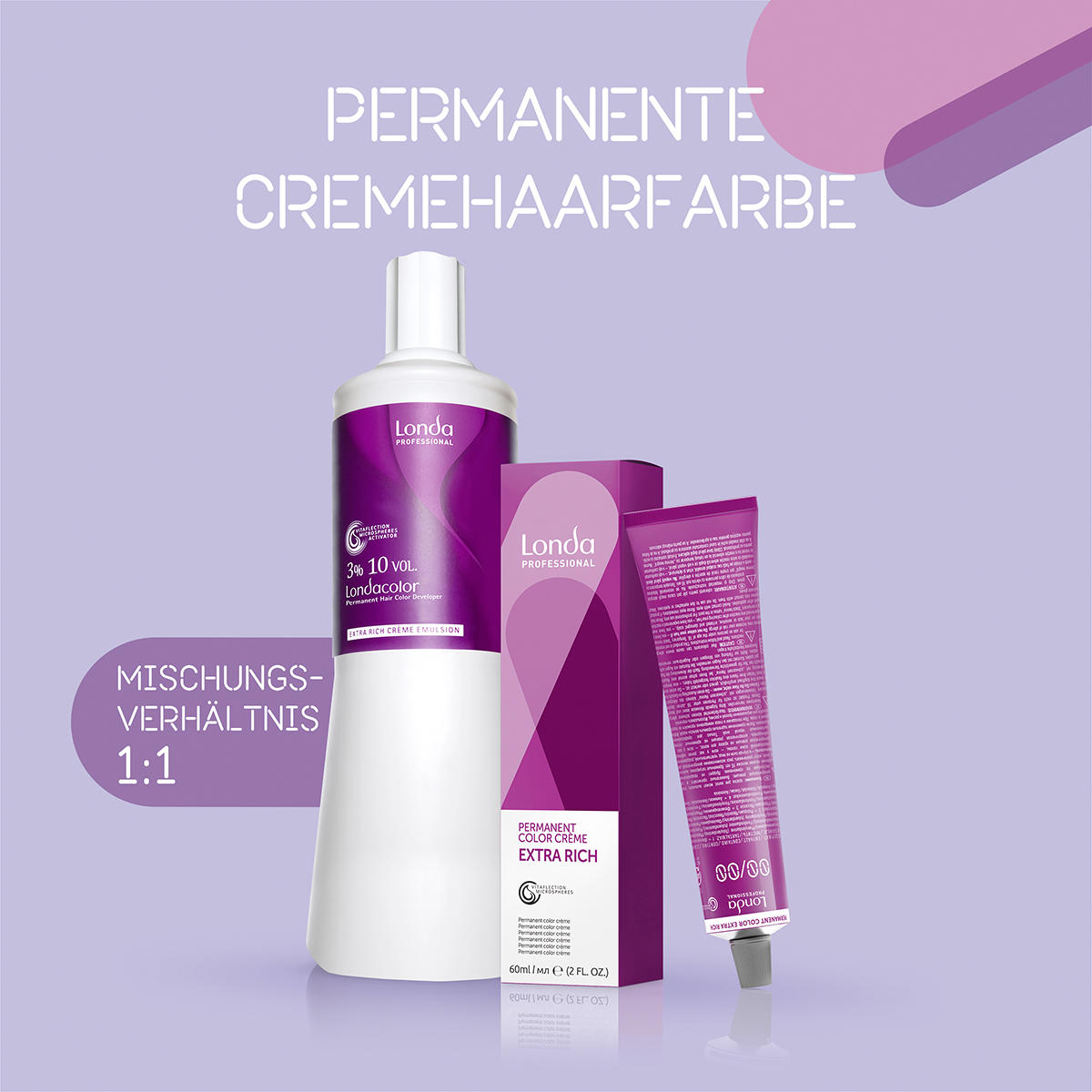 Londa Permanente Cremehaarfarbe Extra Rich 9/16 Lichtblond Asch Violett, Tube 60 ml - 5