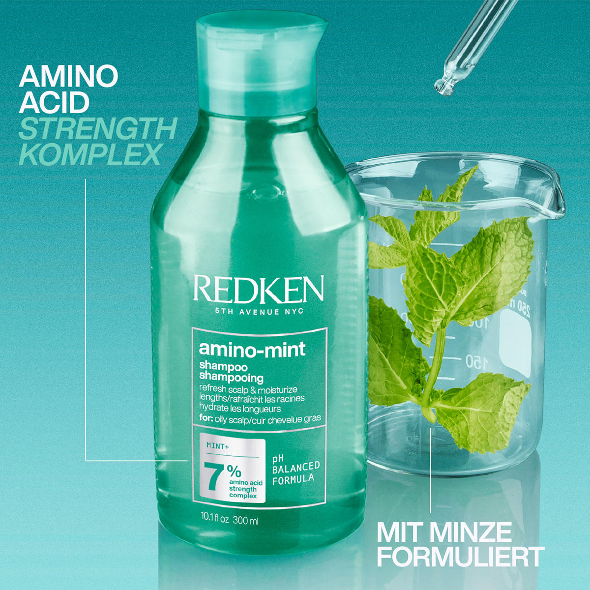 Redken amino-mint Shampoo 300 ml - 5