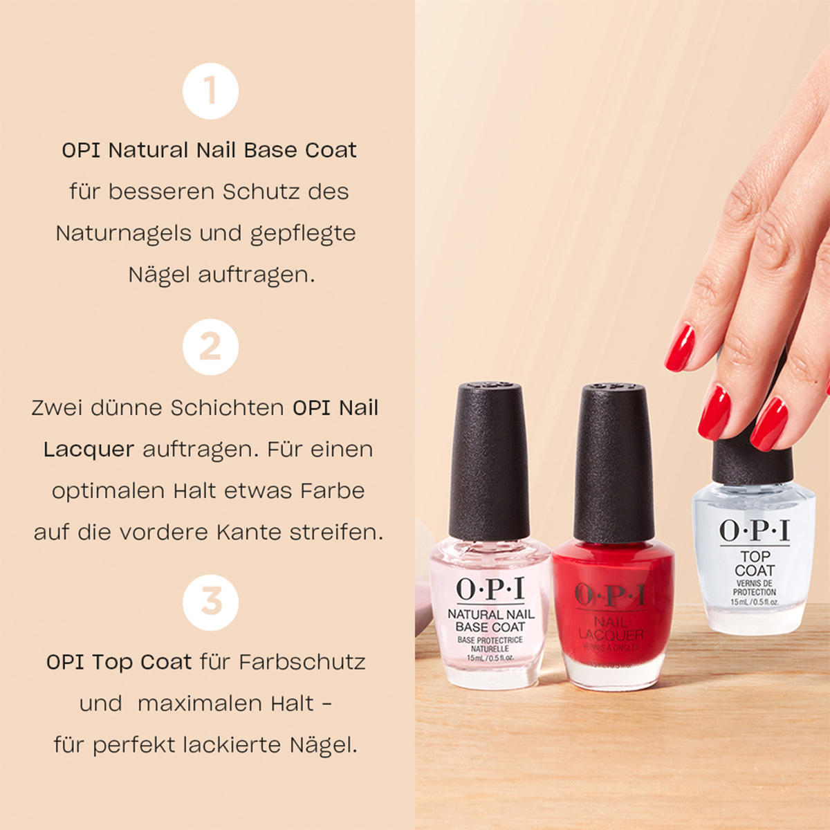 OPI Nail Lacquer Big Apple Red 15 ml - 5