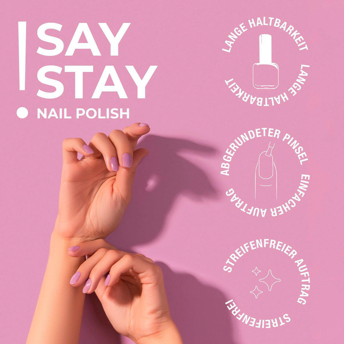 Juliana Nails Say Stay! Nail Polish Neon Trending Tangerine 10 ml - 5