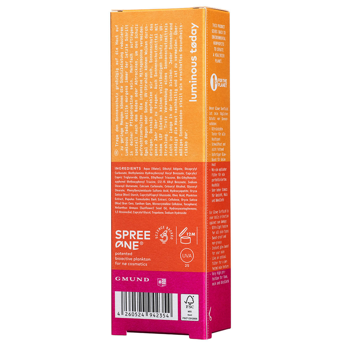 Nø Cosmetics safe tøday Glowy Sunfluid LSF 50+ 50 ml - 5
