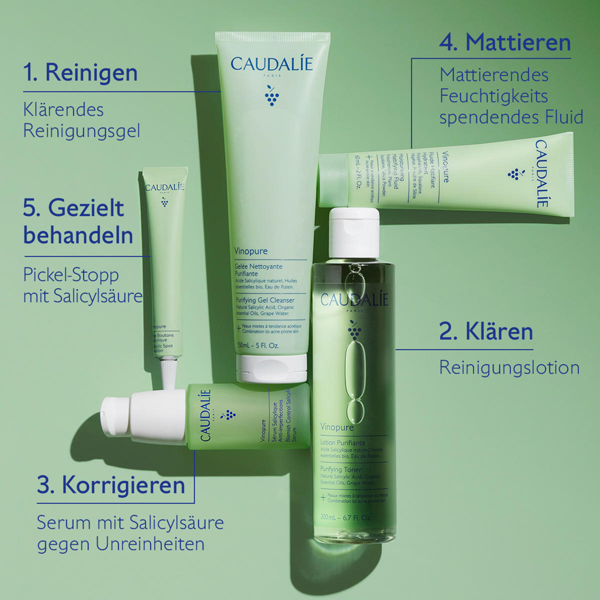 CAUDALIE Vinopure Suero contra las impurezas 30 ml - 5