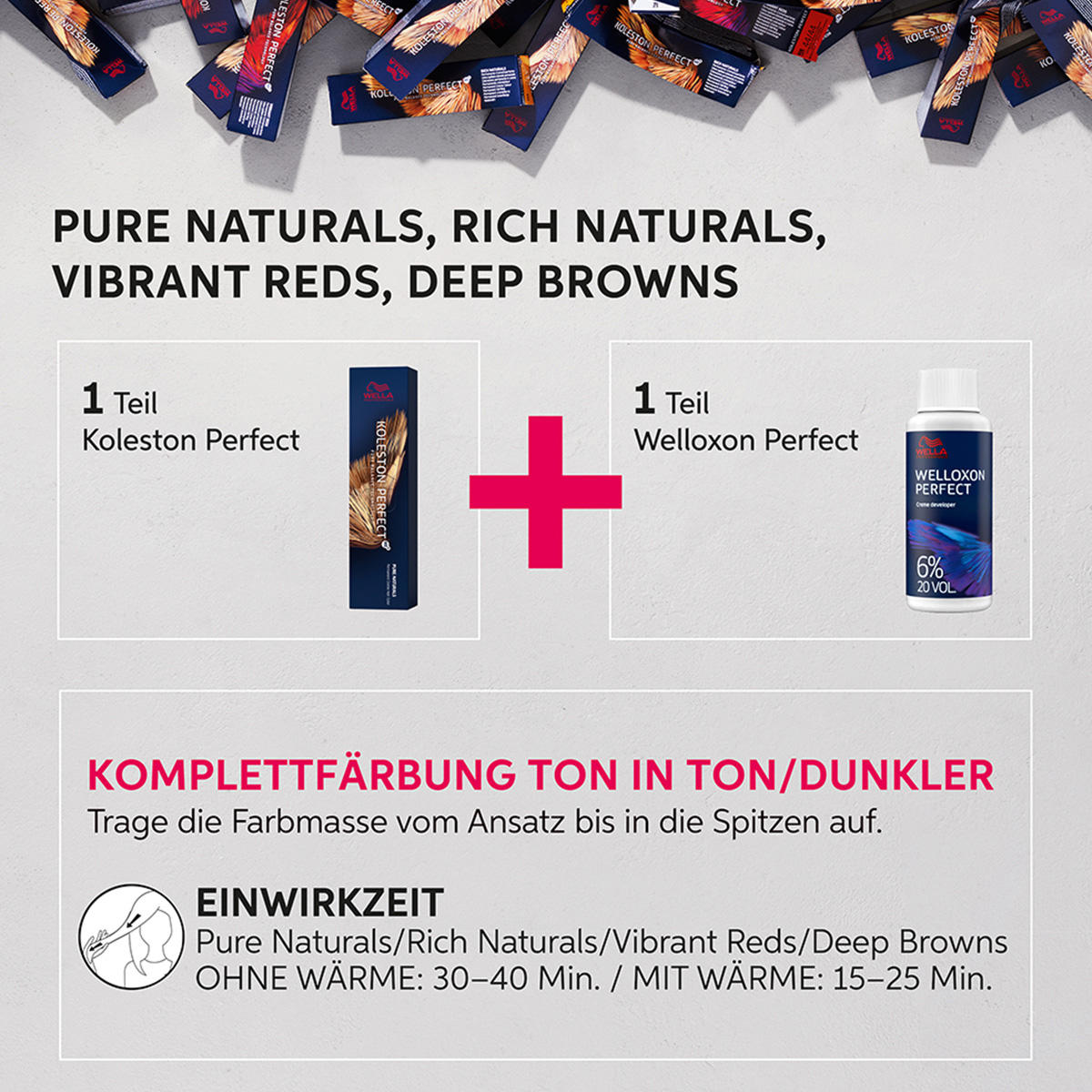 Wella Koleston Perfect ME+ Pure Naturals 6er Set 3/0 Dunkelbraun 6 x 60 ml - 6