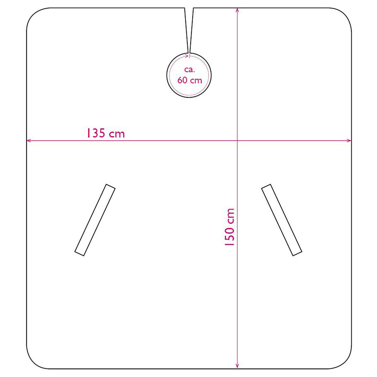 Trend-Design Classic Schneideumhang Purpur Pink - 6