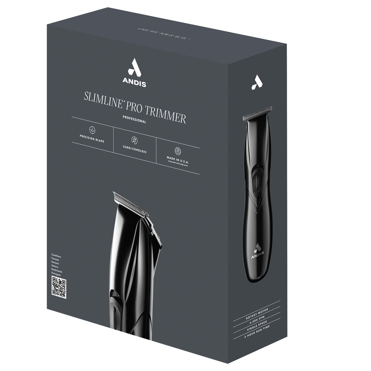 Andis Slimline Pro LI tondeuse de finition noir avec ou sans fil – Coiffure  Dépôt
