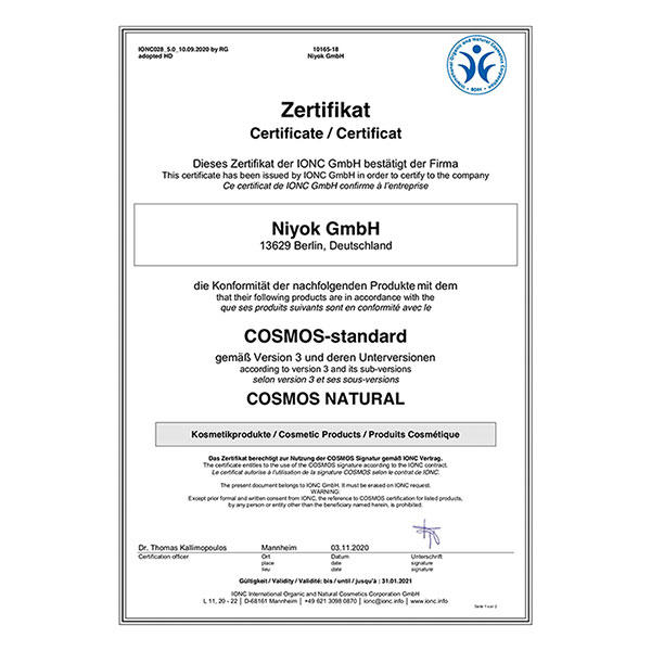 Niyok Crema desodorante antitranspirante 2 en 1 - coco | sin perfume 40 ml - 6