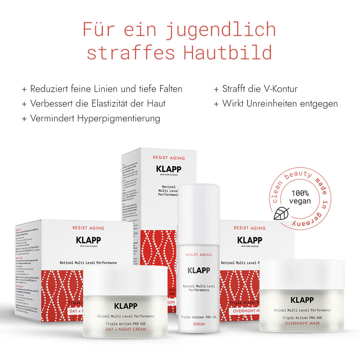 KLAPP RESIST AGING Retinol Triple Action PRO AGE Day + Night Cream 50 ml - 6
