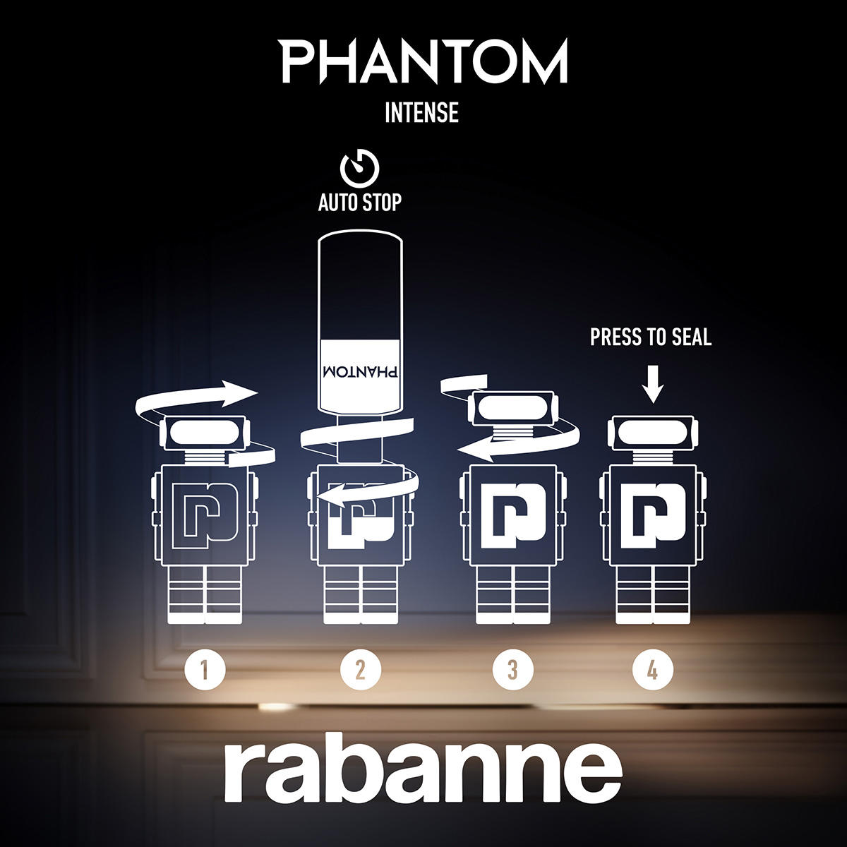 rabanne Phantom Intense Eau de Parfum Intense Refill 200 ml - 6