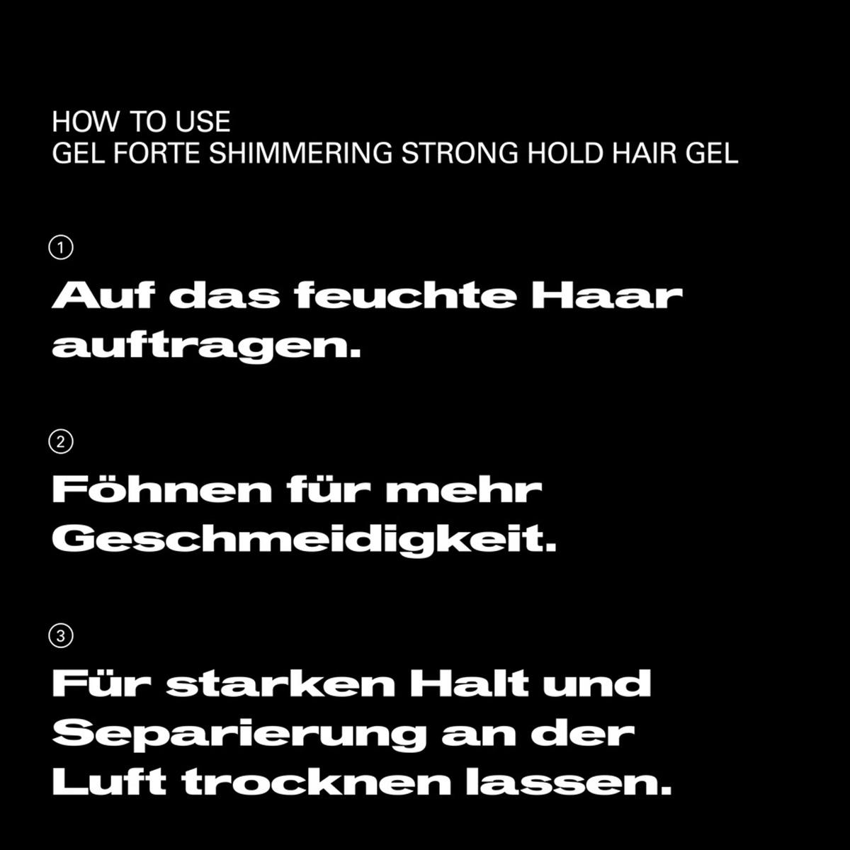 Sebastian Gel Forte Shimmering Strong Hold Hair Gel starker Halt 200 ml - 6