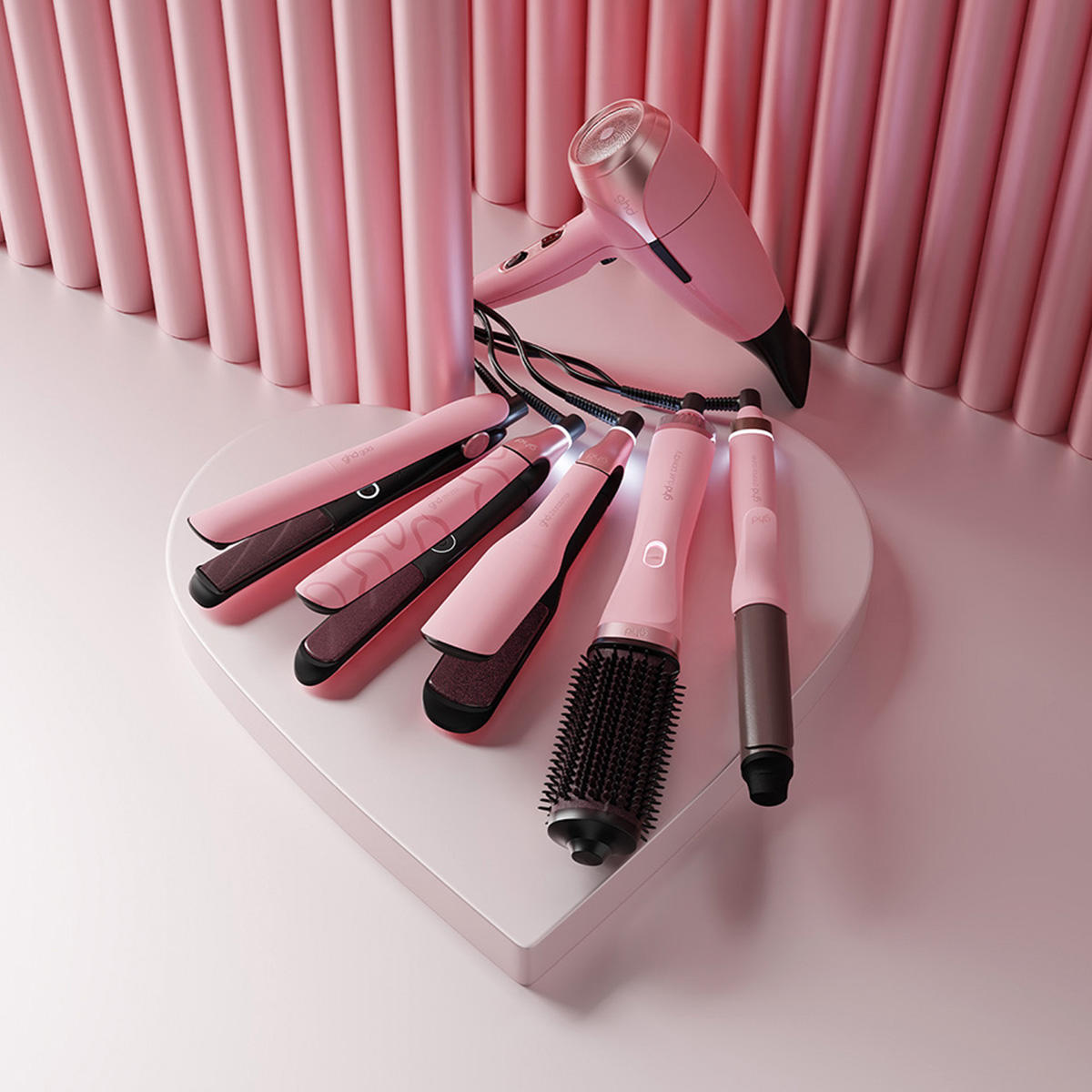 ghd duet blowdry™ Hair Dryer Brush in Dusted Pink  - 6