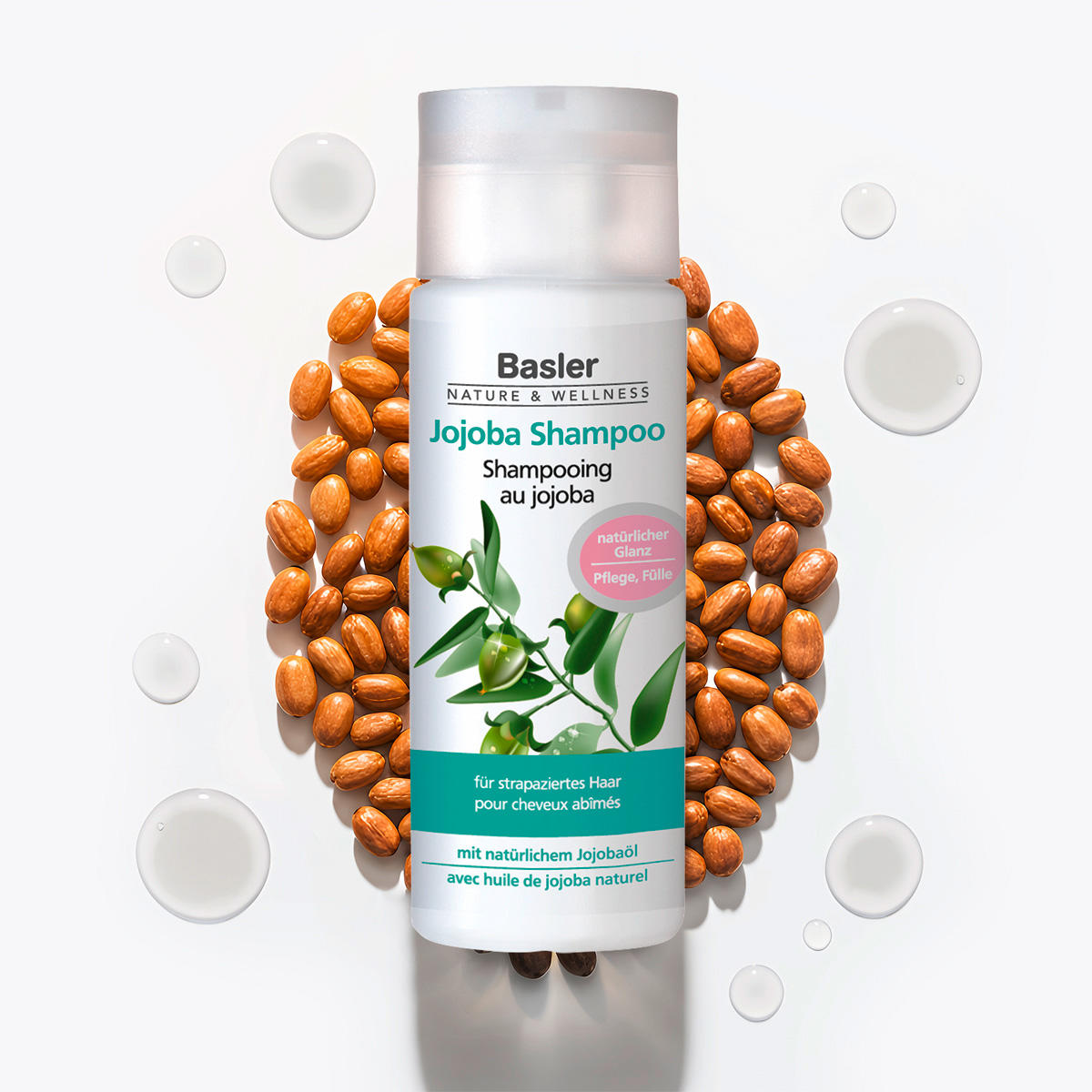 basler Jojoba Haaröl Glasflasche mit Spender 50 ml - 7
